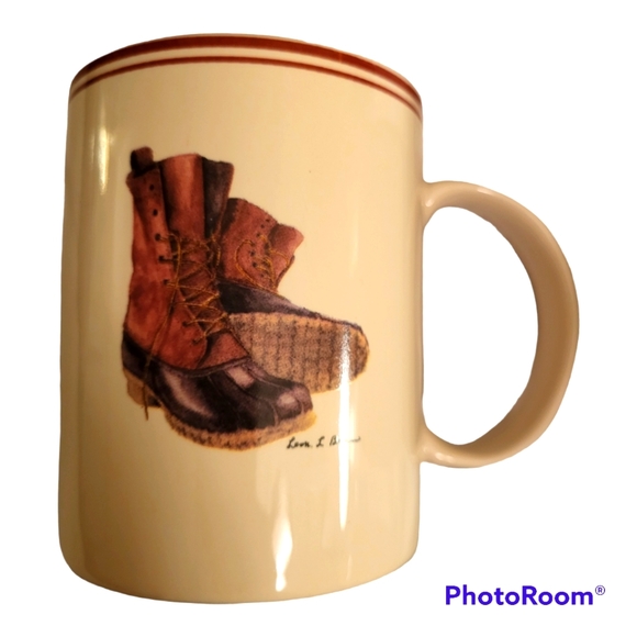 L.L. Bean Dining S4 Ll Bean Winter Lodge Coffee Mug Ceramic Ski